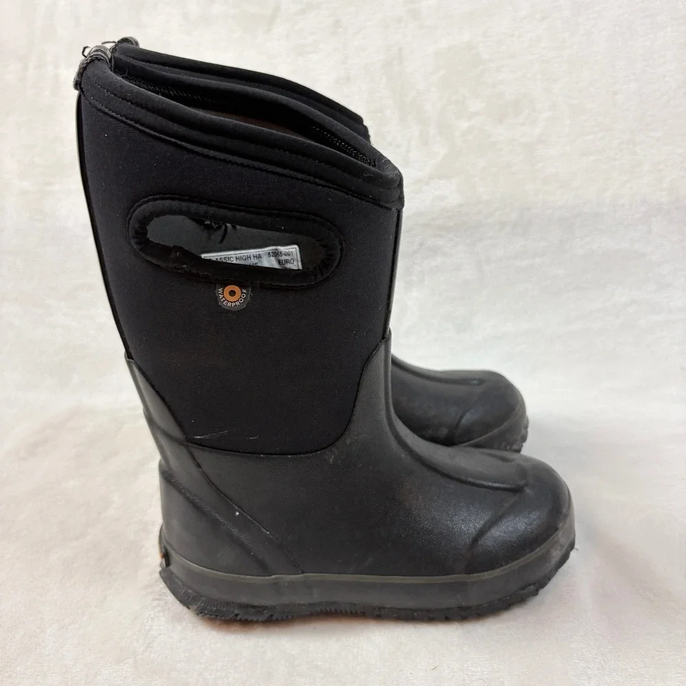 Bogs‎ Classic High Boots Kids 12 Black Good Waterproof Insulated Neoprene Snow